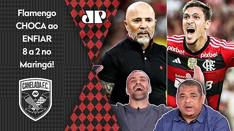 "FOI UM SHOW! UM ATROPELO! O Flamengo METEU 8 e o Sampaoli pra mim PODE SIM..." 8x2 no Maringá CHOCA
