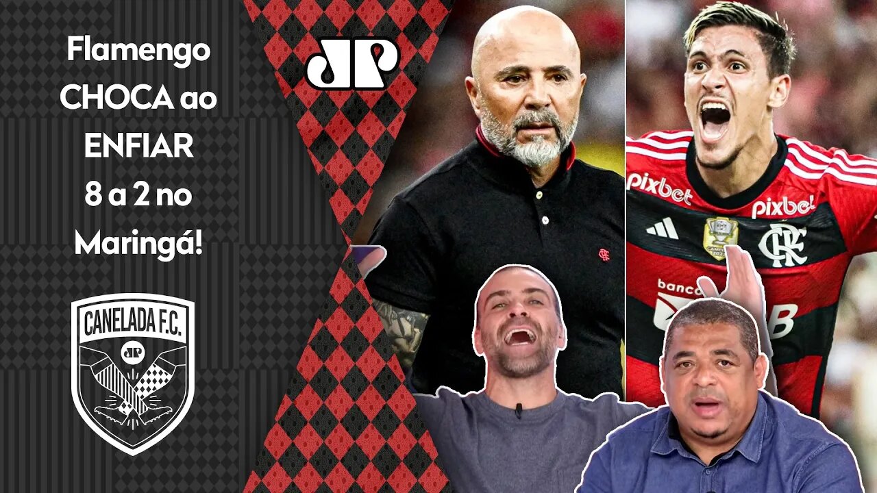 "FOI UM SHOW! UM ATROPELO! O Flamengo METEU 8 e o Sampaoli pra mim PODE SIM..." 8x2 no Maringá CHOCA