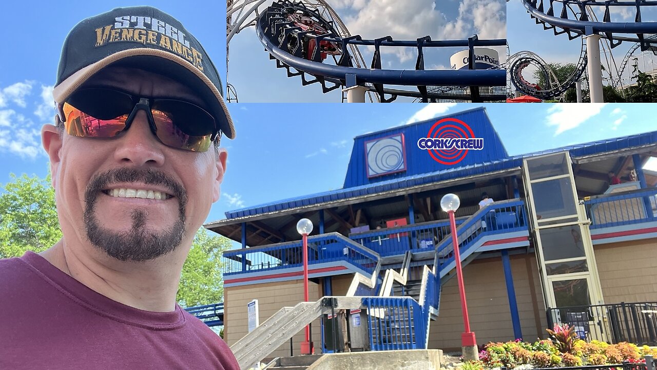 CORKSCREW at CEDAR POINT, Sandusky, Ohio, USA [Off Ride Footage]