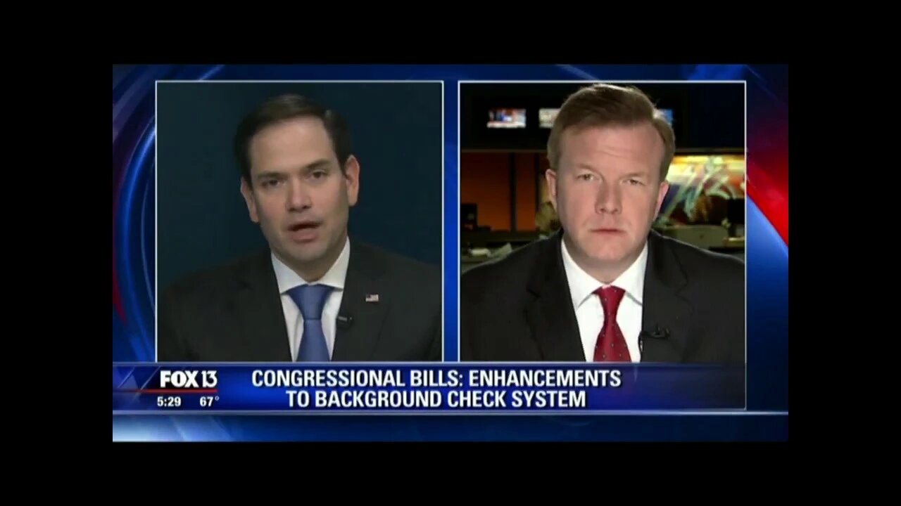 On Fox 13 Tampa, Rubio discusses gun violence prevention bill, North Korea