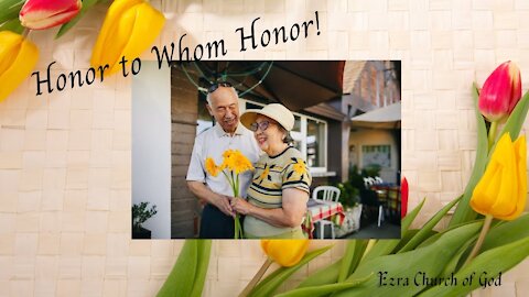 Honor to Whom Honor! I Peter 3:8-9, Romans 13:7