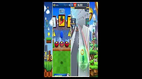 Sonic Dash VS Sonic Dash 2 Sonic Boom l Boscage Maze Sonic VS Sonic Vector VS Knuckles #shorts