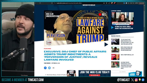 DOJ Public Affairs ADMITS Trump MALICIOUSLY Prosecuted To INTERFERE In Election