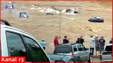 Natural disaster in US: Houses, cars are floating in water, bridges are collapsing