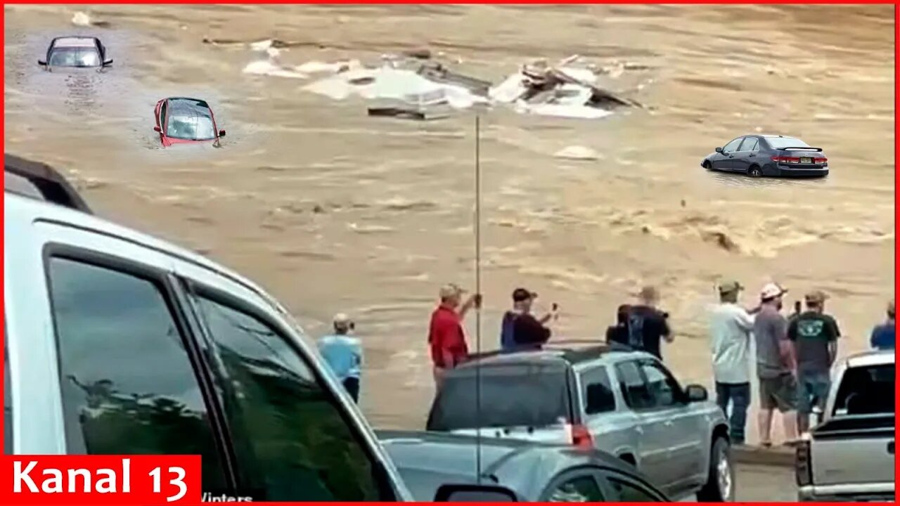 Natural disaster in US: Houses, cars are floating in water, bridges are collapsing