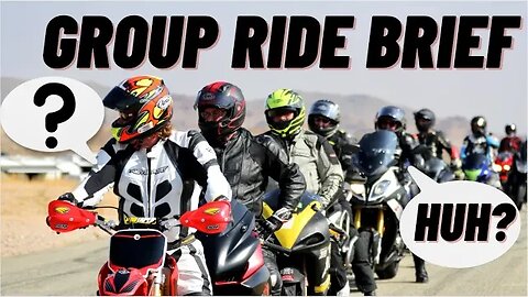 What I Say Before My Group Rides