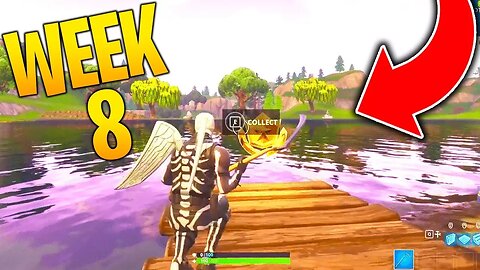 "Search Between Three Boats" Fortnite Location Week 8 Challenges! (Fortnite Battle Royale)