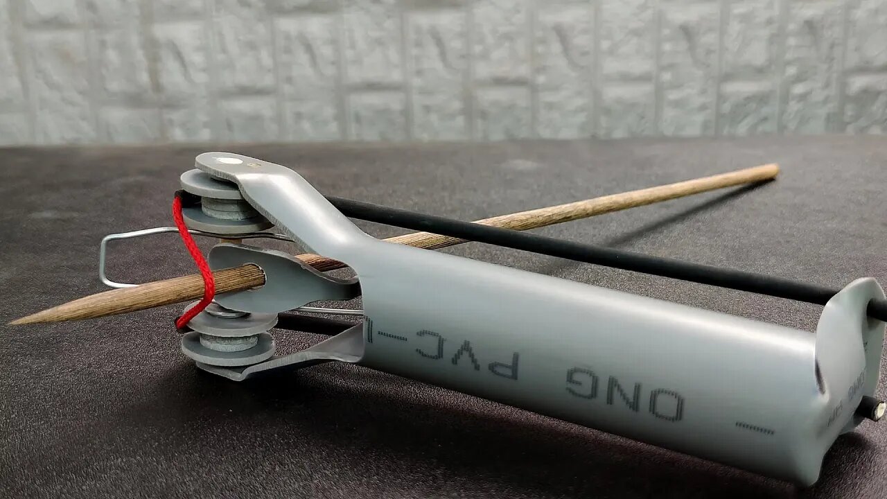 Best DIY slingshot | slingshot "double pulley" from PVC | Wood Art TG