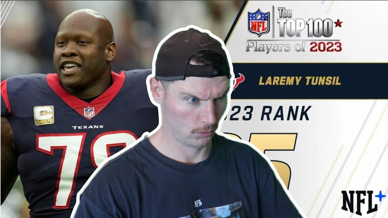 Rugby Player Reacts to LAREMY TUNSIL (T, Texans) #85 The Top 100 NFL Players of 2023