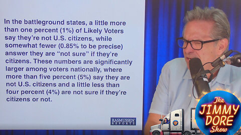 Statistically significant percentage of non-citizens voted previously▮The Jimmy Dore Show