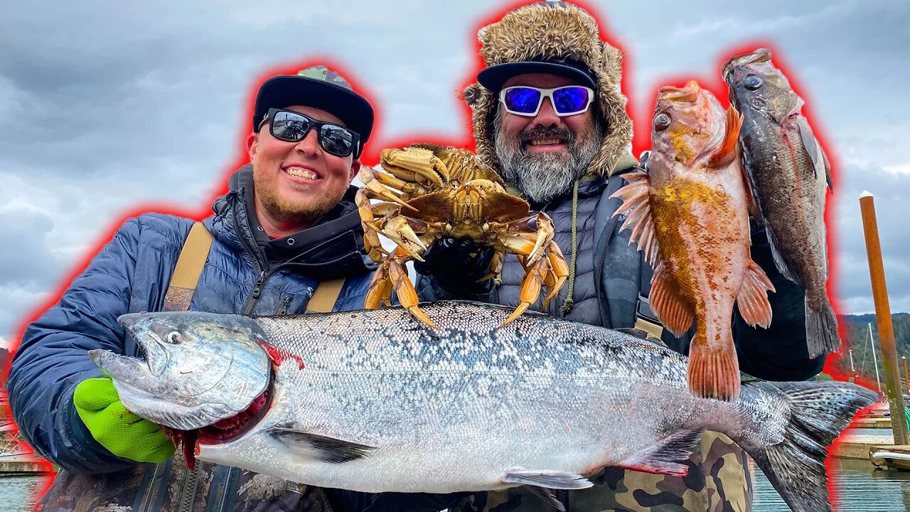 OREGON Spring SALMON Fishing & CRABBING Vlog! (Killer Whale Sighting)