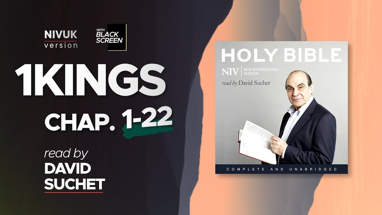Sleep with God's Word: Read by Sir David Suchet | 1 Kings with Black Screen Edition
