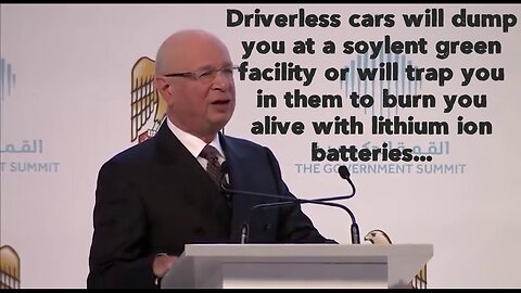 Driverless cars will dump you at a soylent green facility or will trap you in them to burn you alive