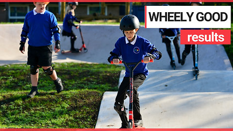School becomes first in UK to build its own scooter park