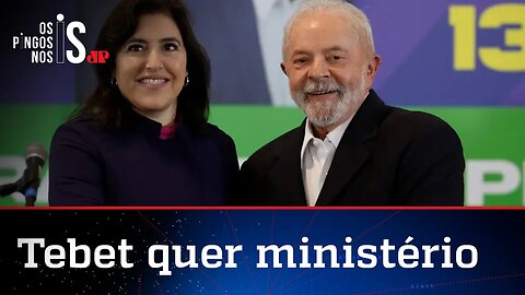 Tebet se reúne com Lula para cobrar a conta do apoio na eleição