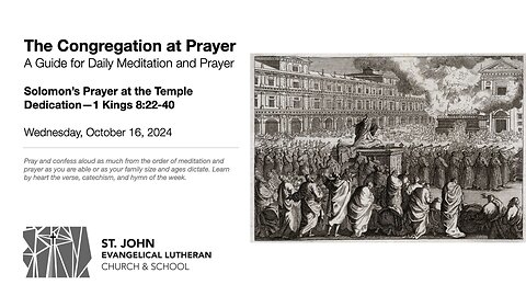Solomon’s Prayer at the Temple Dedication—1 Kings 8:22-40