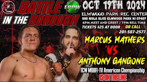 FULL MATCH: Mathers Vs Gangone - TCW MOBFI-TV American Title - Battle In The Borough Oct. 19th, 2024