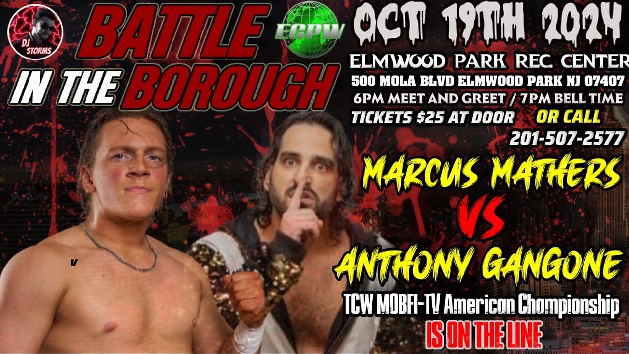 FULL MATCH: Mathers Vs Gangone - TCW MOBFI-TV American Title - Battle In The Borough Oct. 19th, 2024