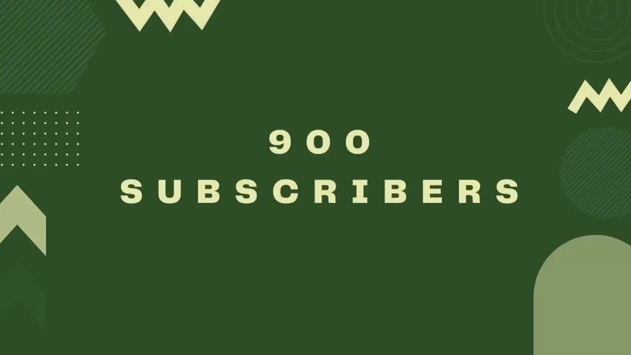 We are on the Road To 900 Subscribers 🙏🙏🙏💯💯
