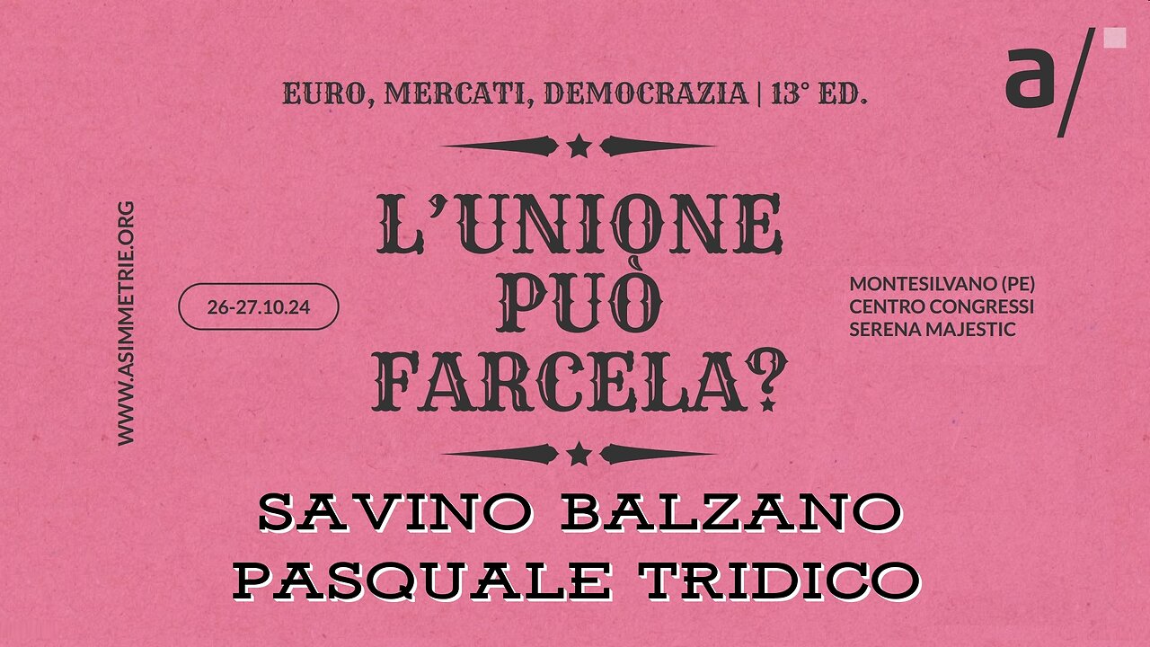 🔴 "IL salario minimo non vi salverà" (Pasquale Tridico, Savino Balzano)