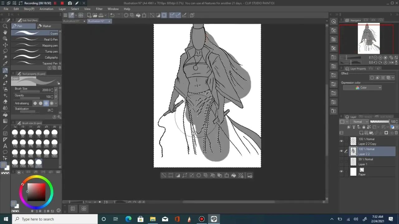 LEARNING HOW TO COLOR USING THE GREY SCALE TECHNIQUE, DAY 2