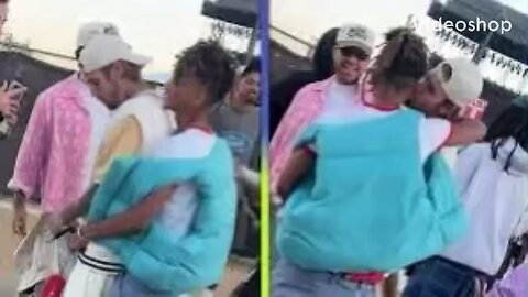 Jaden and Justin boo loving at Coachella 2024
