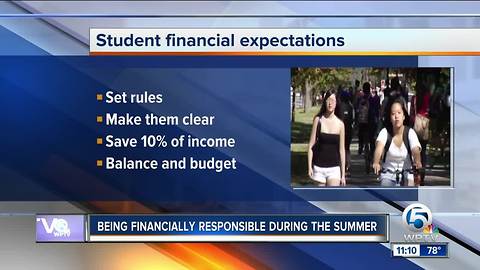 Money tips for college students this summer