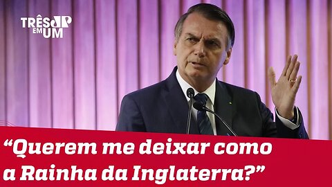 Bolsonaro diz que legislativo quer ter 'superpoderes' e deixá-lo como coadjuvante na cena política