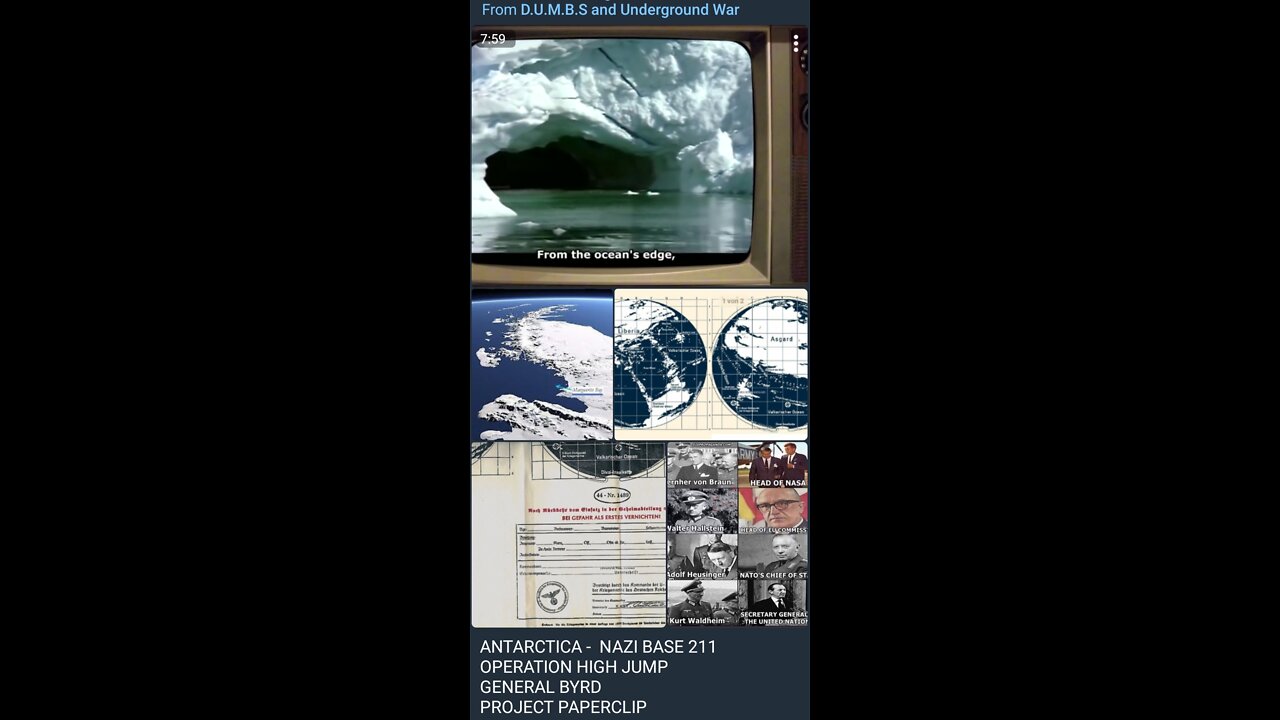 ANTARCTICA - NAZI BASE 211 OPERATION HIGH JUMP GENERAL BYRD PROJECT PAPERCLIP