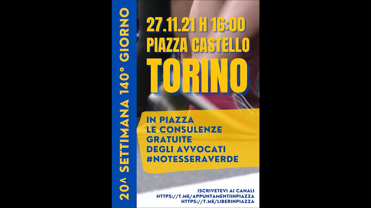 Torino Italy 27 novembre 2021 NOGREENPASS