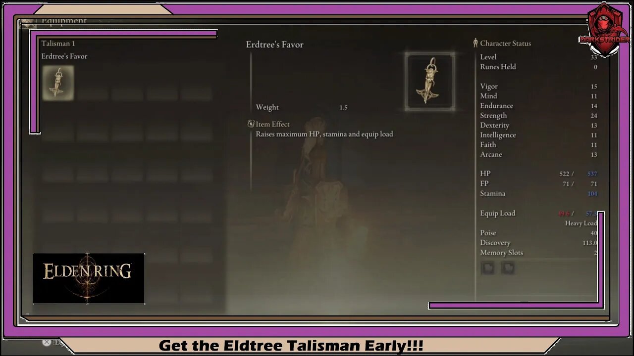 Elden Ring- Get the Eldtree Talisman Early!!!