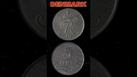 Denmark 5 Ore 1961. #shorts #coinnotesz #viral