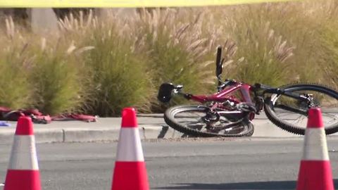 Cyclist dies after crash just west of Las Vegas Strip