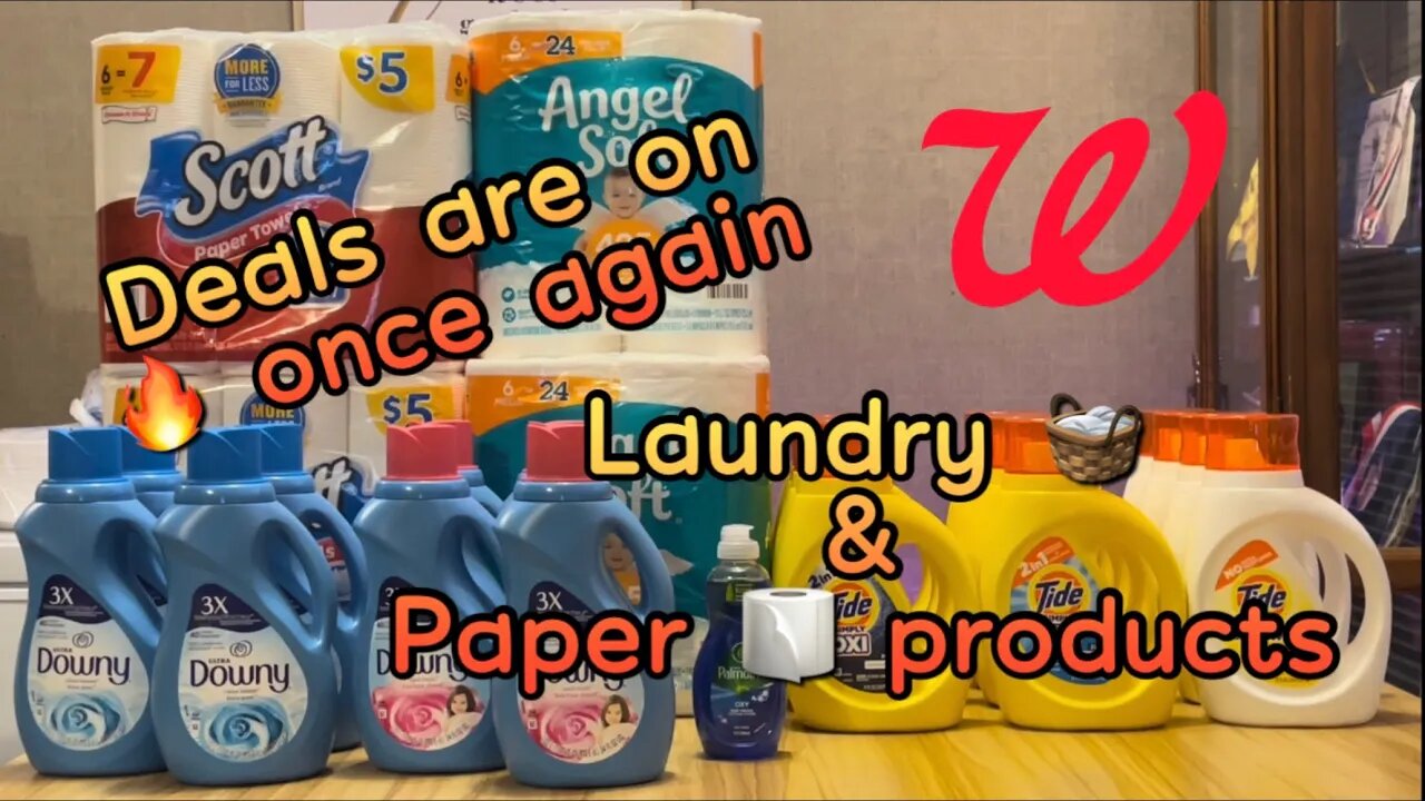 Laundry and Paper products | Walgreens Haul #couponingwithdee