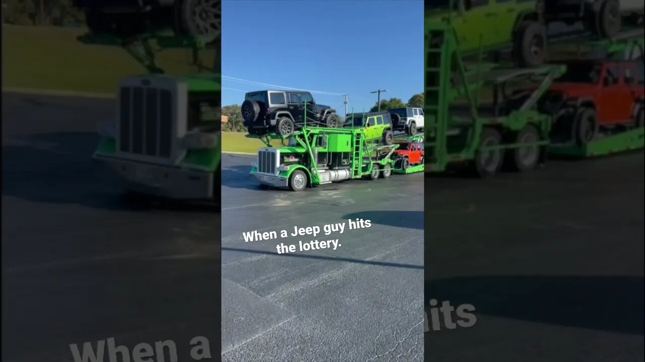 When a #Jeep guy hits the lottery.