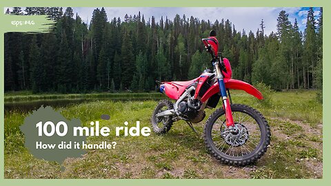 100 mile ride on Honda CRF450RL & Long Slough Rd Grand Mesa, CO