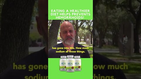 Eating A Healthier Diet Prevents Hemorrhoids!