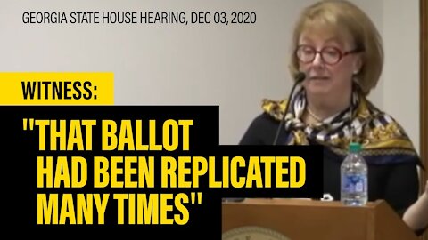 Witness Said Georgia Absentee Votes Looked Like Scanned Copies