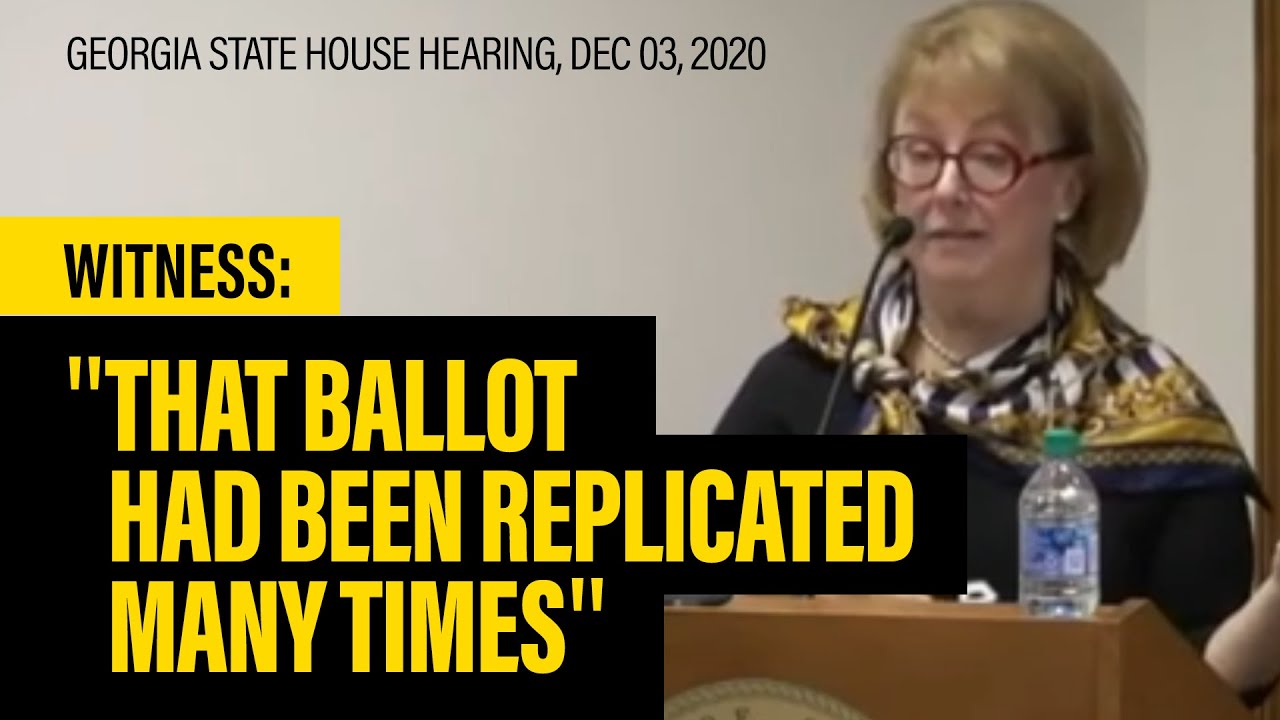 Witness Said Georgia Absentee Votes Looked Like Scanned Copies