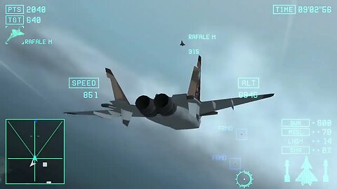 Ace Combat X Skies of Deception: Mission 15 (15A in game): Hard Difficulty - No Commentary