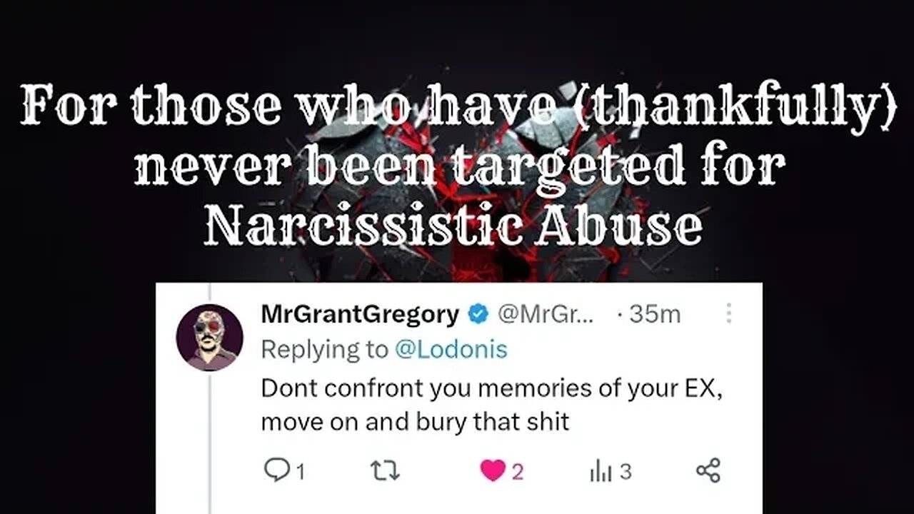 For those who have (thankfully) never been targeted for Narcissistic Abuse. Awareness is KEY