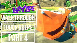 YOOKA LAYLEE Gameplay Walkthrough PART 4 No Commentary World 1 Tribalstack Tropics [1080p 60fps]