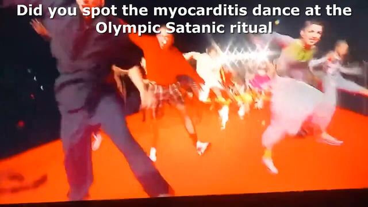 Did you spot the myocarditis dance at the Olympic Satanic ritual