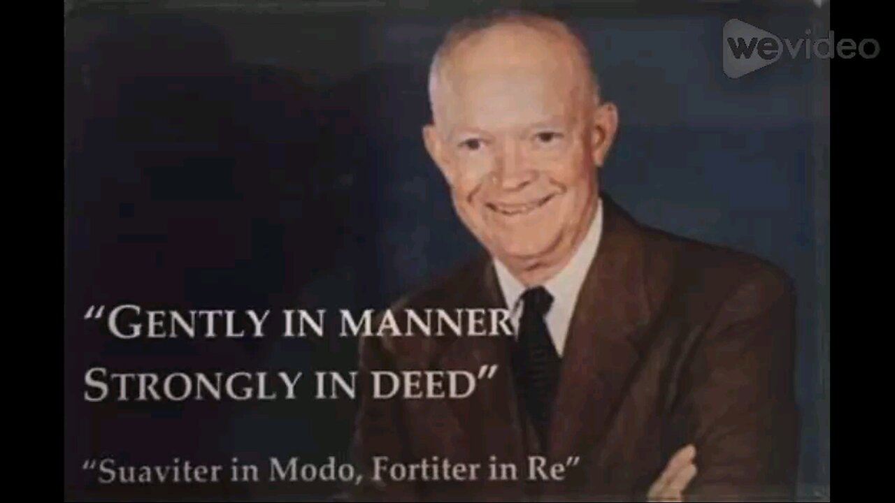 "Suaviter in modo, fortiter in re" – translated from Latin: "Gently in Manner, Strongly in Deed"