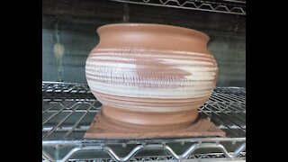 Crackled Flower Pot