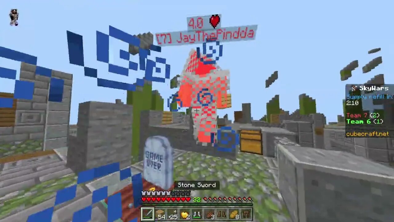 Soloing Noobs in Duo Skywars Cubecraft