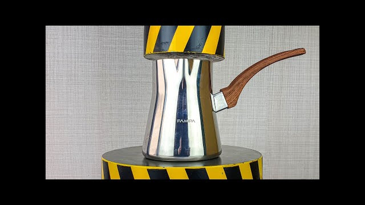 Hydraulic Press vs Metal Coffee Pot