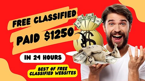 Learn How To Do Free Classified Submission That Can Make You $1250 Every 24 Hours!