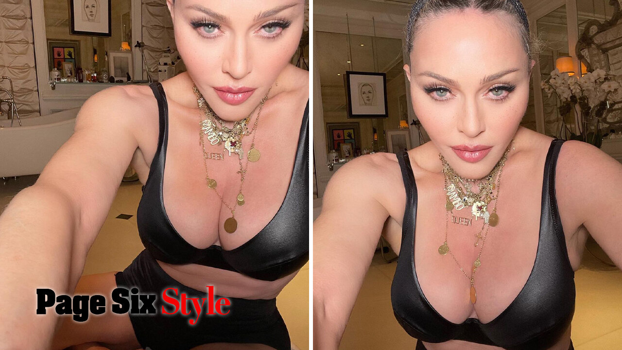 Madonna, 62, strips down to her underwear to tease 're-invention'