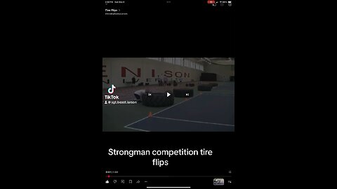 Strongman competition tire flips